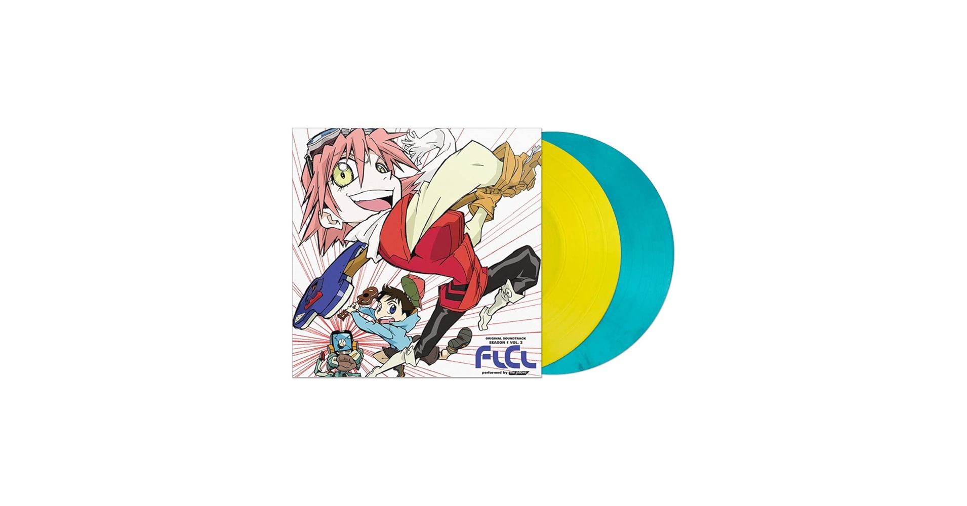 Amazon.com: FLCL Season 1 Vol. 3 Yellow/Blue 2LP Original